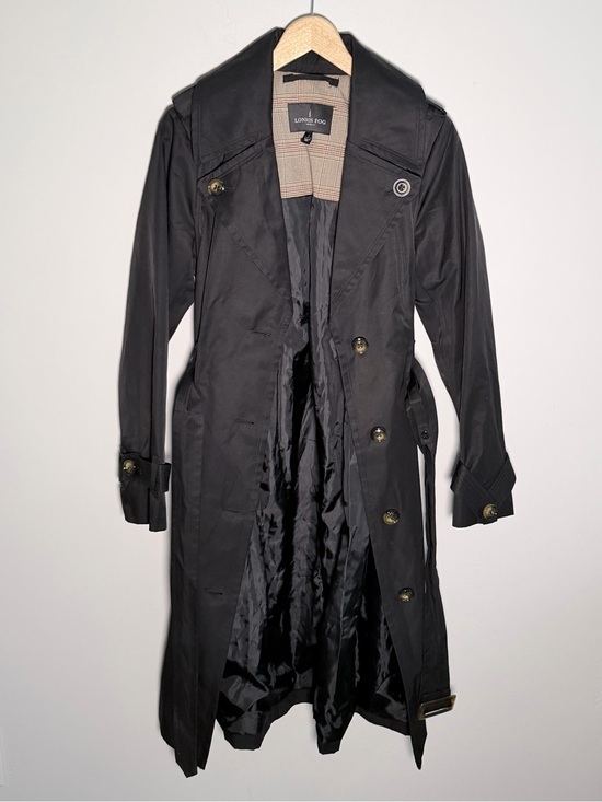 London Fog Jackets & Blazers - London Fog Classic Black Trench Coat Small